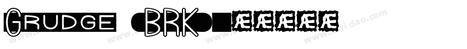 Grudge (BRK)字体转换